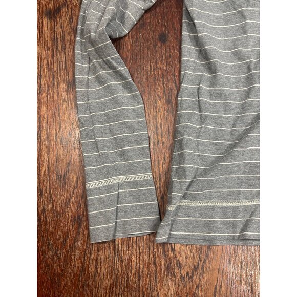 The North Face Henley Sweater Women's Medium Striped Long Sleeve Causal Gray - Picture 3 of 7
